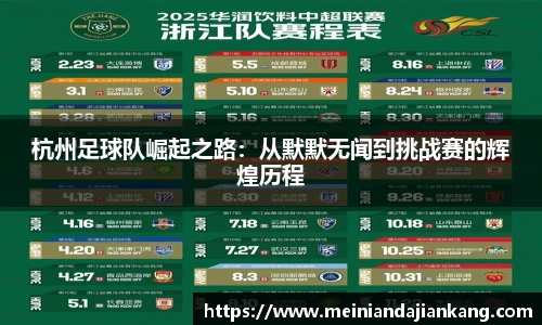 杭州足球队崛起之路：从默默无闻到挑战赛的辉煌历程