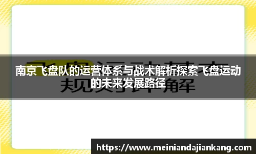 南京飞盘队的运营体系与战术解析探索飞盘运动的未来发展路径