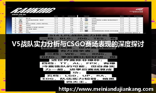 V5战队实力分析与CSGO赛场表现的深度探讨