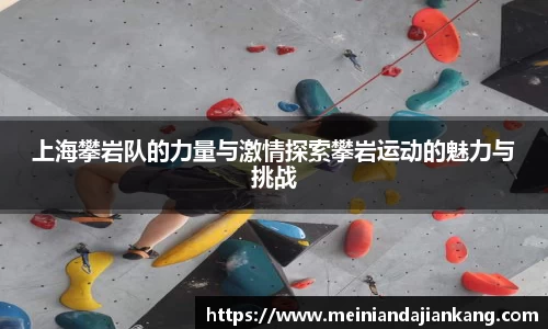 上海攀岩队的力量与激情探索攀岩运动的魅力与挑战